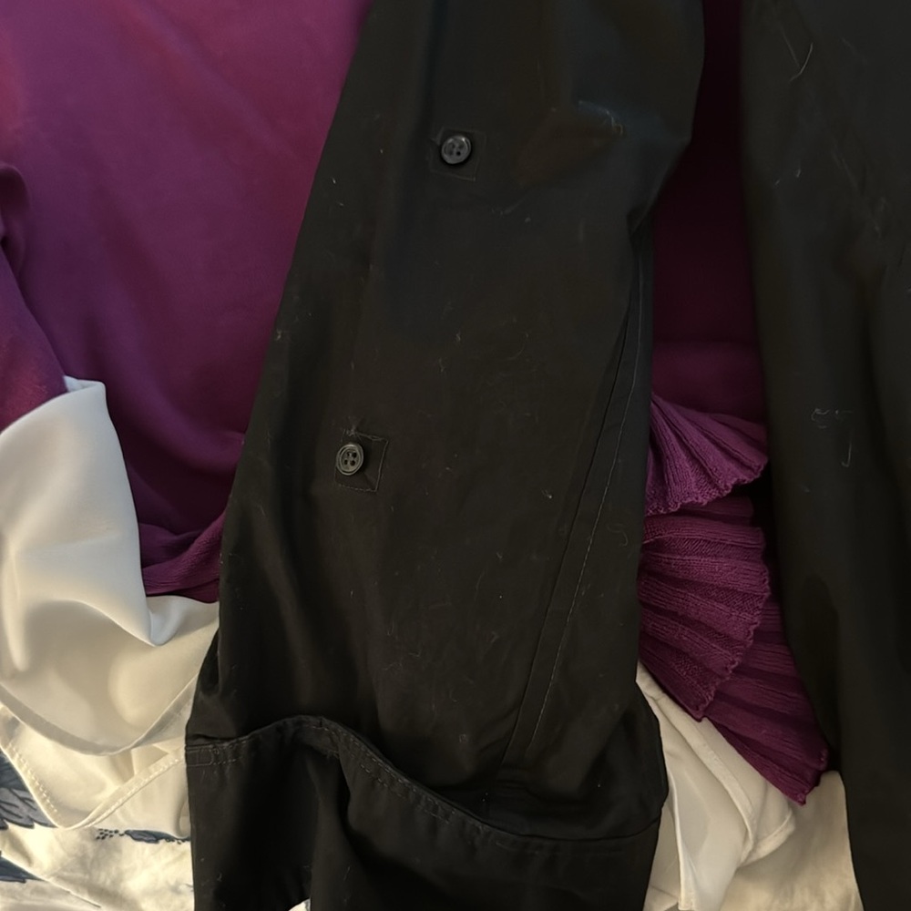 Citizens Of Humanity Black Popover Shirt-S - Picture 3 of 4